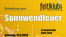 Einladung zur Sonnwendfeuer 2025